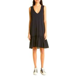 ATM - XL Women’s Cotton Slub Jersey V-Neck Dress. New With Tags.